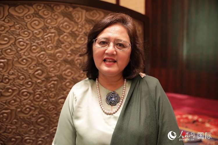 馬來西亞高教部高教司司長阿茲琳達接受人民網(wǎng)采訪。人民網(wǎng) 王婧攝