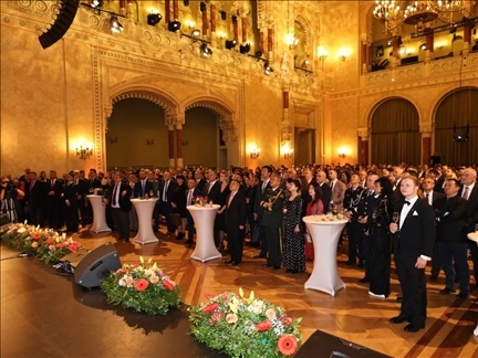 招待會現(xiàn)場。中國駐匈牙利大使館供圖