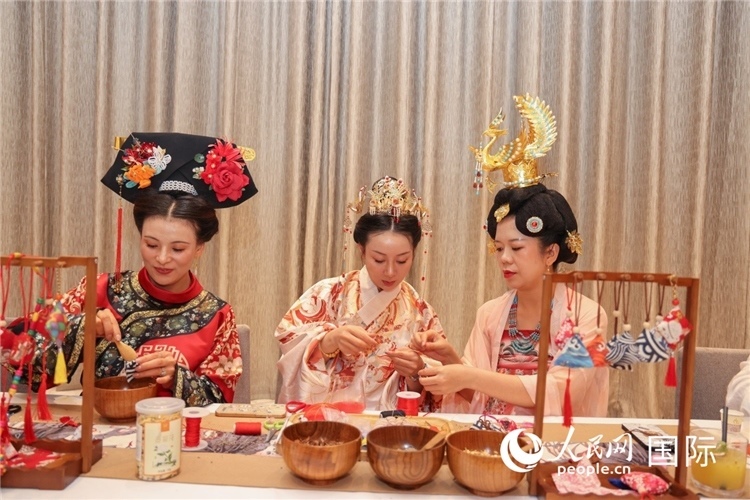 中國(guó)傳統(tǒng)文化展示。人民網(wǎng)記者任皓宇攝