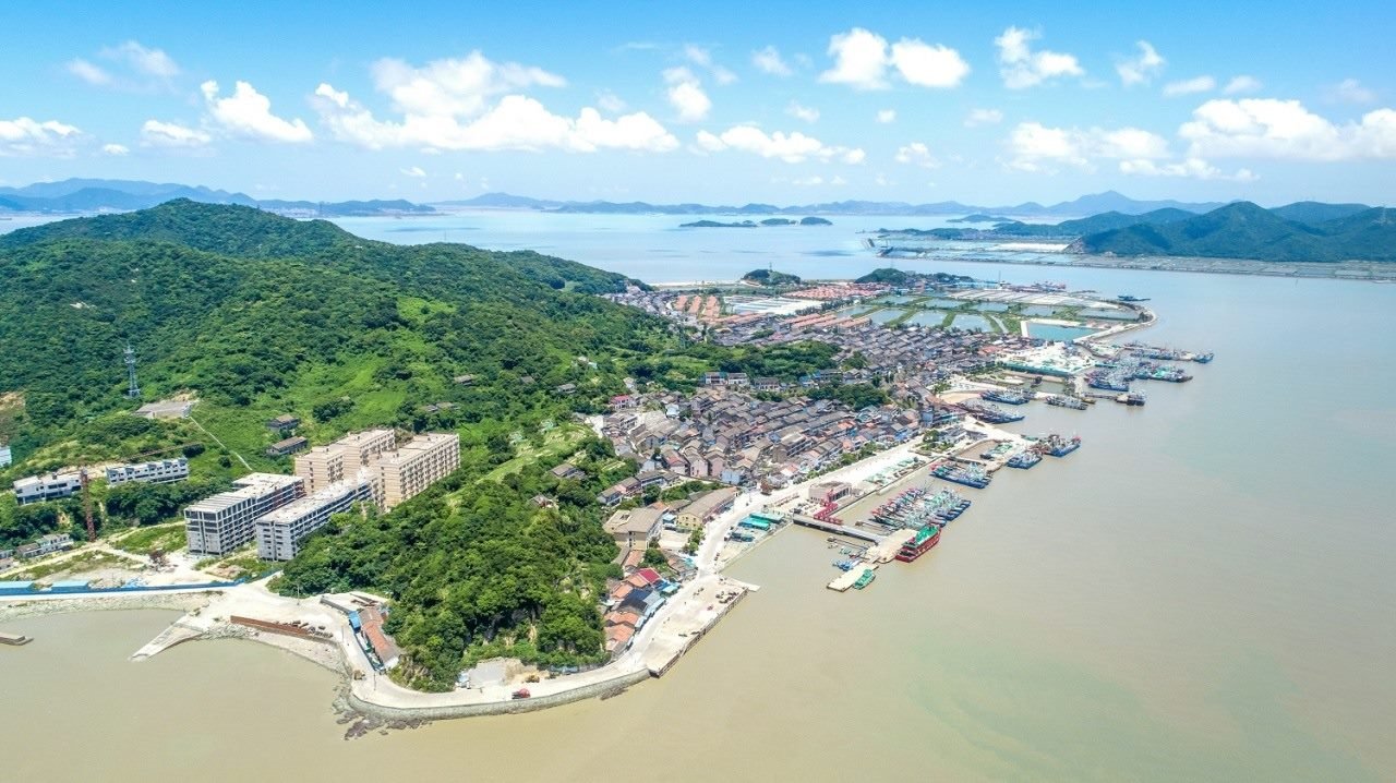 航拍視角看今日螞蟻島。螞蟻島管委會(huì)供圖