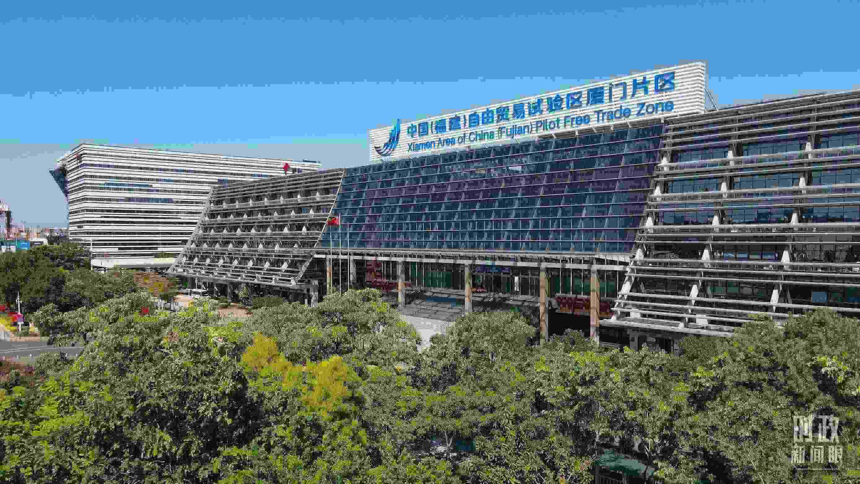 △中國（福建）自由貿(mào)易試驗區(qū)廈門片區(qū)。（總臺記者鄭皓拍攝）