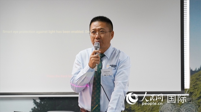 碩豐集團董事長孫曉棟發(fā)言。 人民網(wǎng) 張茜攝