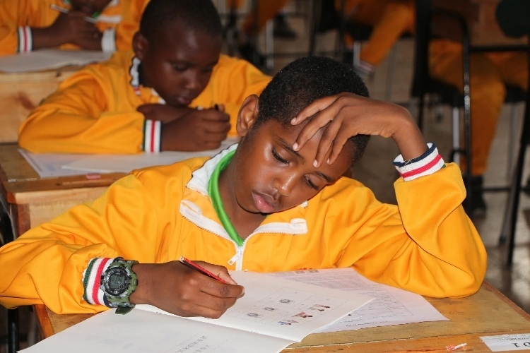 考場現場。埃格頓大學孔子學院供圖