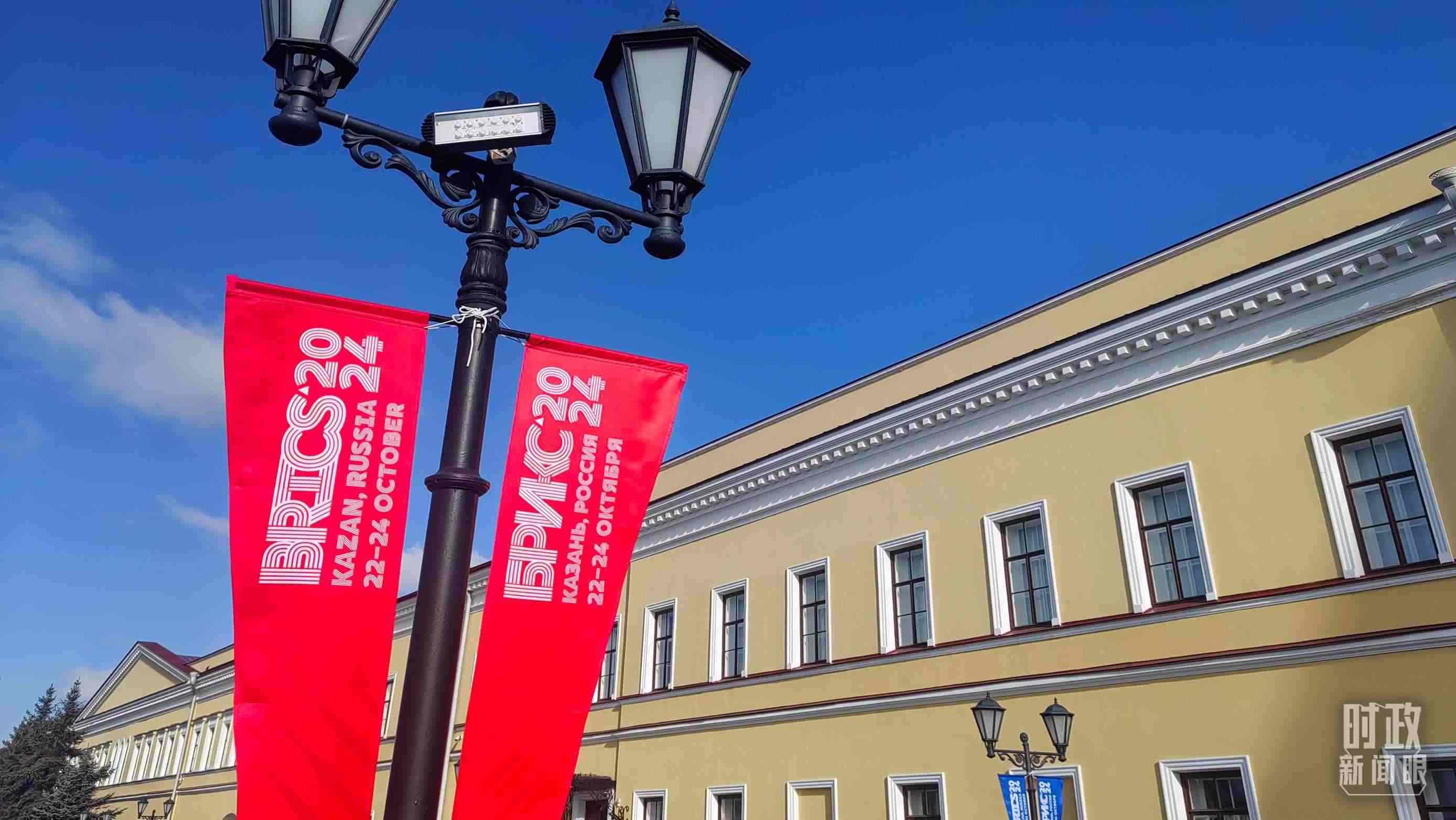 △ 喀山街頭。（總臺(tái)央視記者王萌萌拍攝）