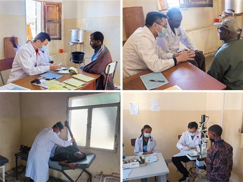 中國第17批援厄立特里亞醫(yī)療隊在科倫醫(yī)院開展巡診活動。中國第17批援厄立特里亞醫(yī)療隊供圖