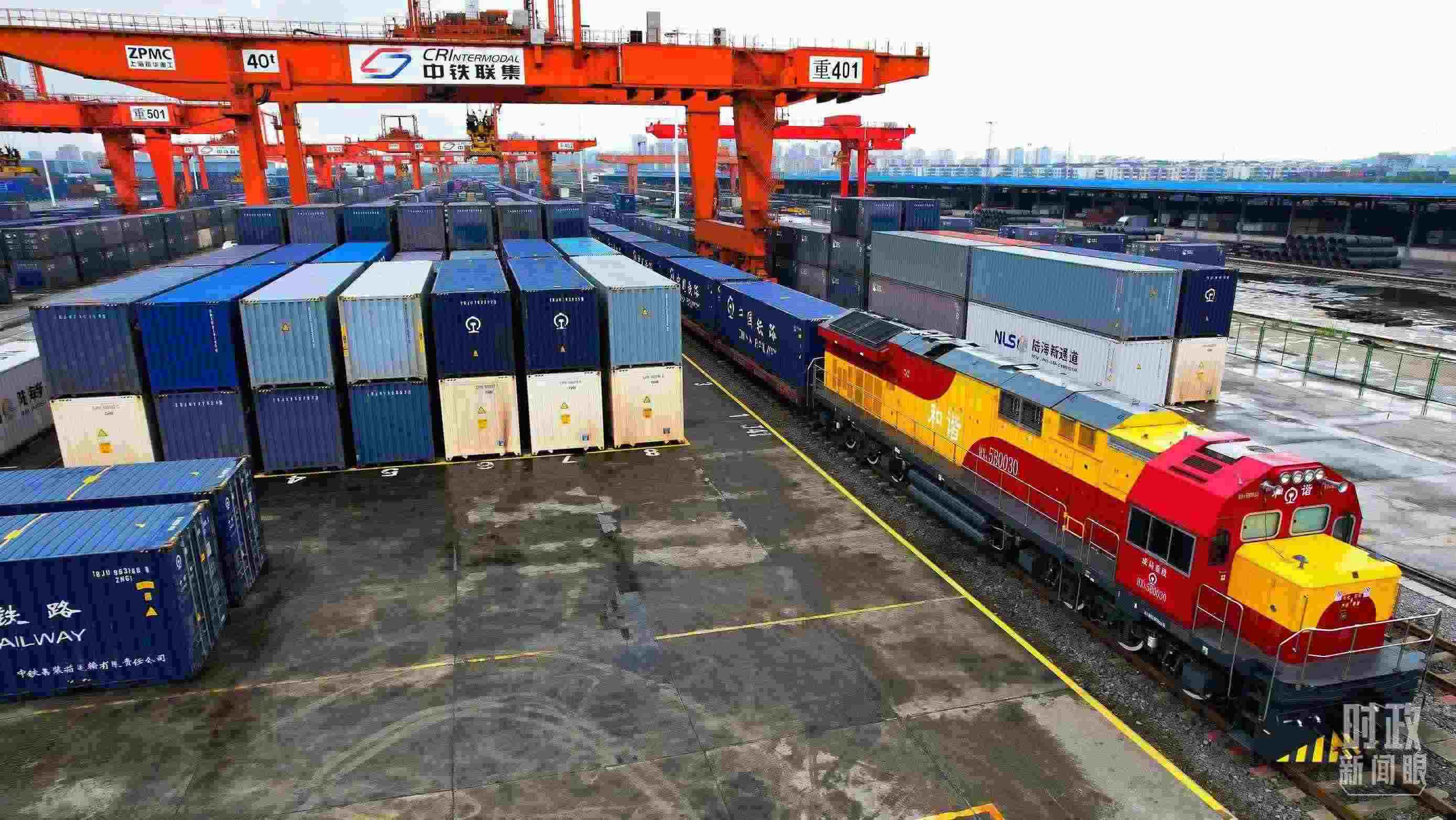 △重慶國際物流樞紐園區(qū)。（總臺記者劉雨拍攝）