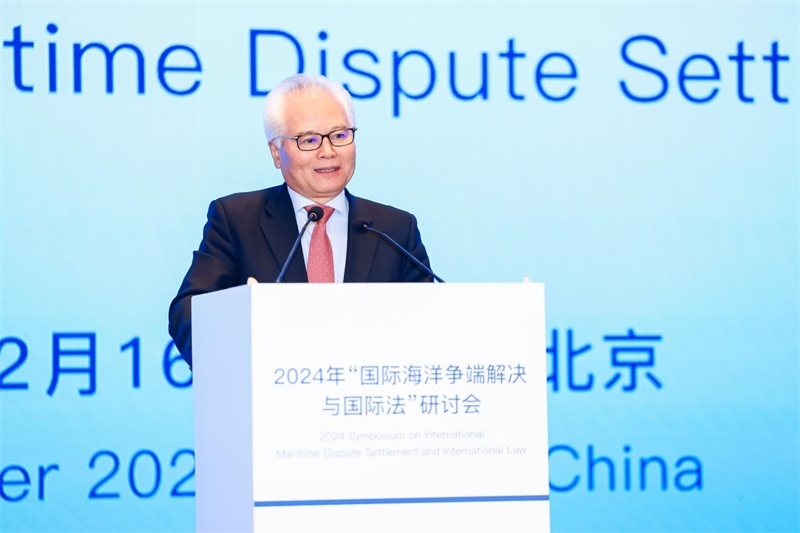 華陽(yáng)海洋研究中心理事長(zhǎng)、中國(guó)南海研究院學(xué)術(shù)委員會(huì)主席吳士存在開幕式致歡迎辭。華陽(yáng)海洋研究中心供圖