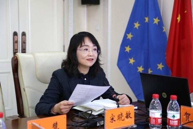 中國(guó)社會(huì)科學(xué)院歐洲研究所《歐洲研究》總編輯、中國(guó)歐洲學(xué)會(huì)秘書(shū)長(zhǎng)宋曉敏教授主持研討會(huì)。吳迪攝