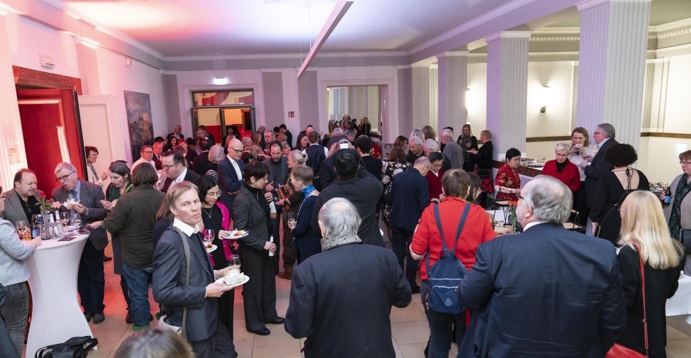 圖為新春酒會現(xiàn)場。紐倫堡-埃爾蘭根孔子學(xué)院供圖