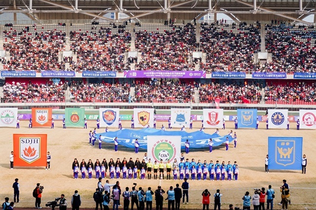 2025賽季女超聯(lián)賽開(kāi)幕式現(xiàn)場(chǎng)。主辦方供圖