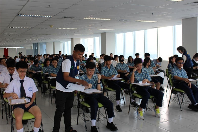 考試現(xiàn)場。印尼雅加達(dá)華文教育協(xié)調(diào)機(jī)構(gòu)供圖