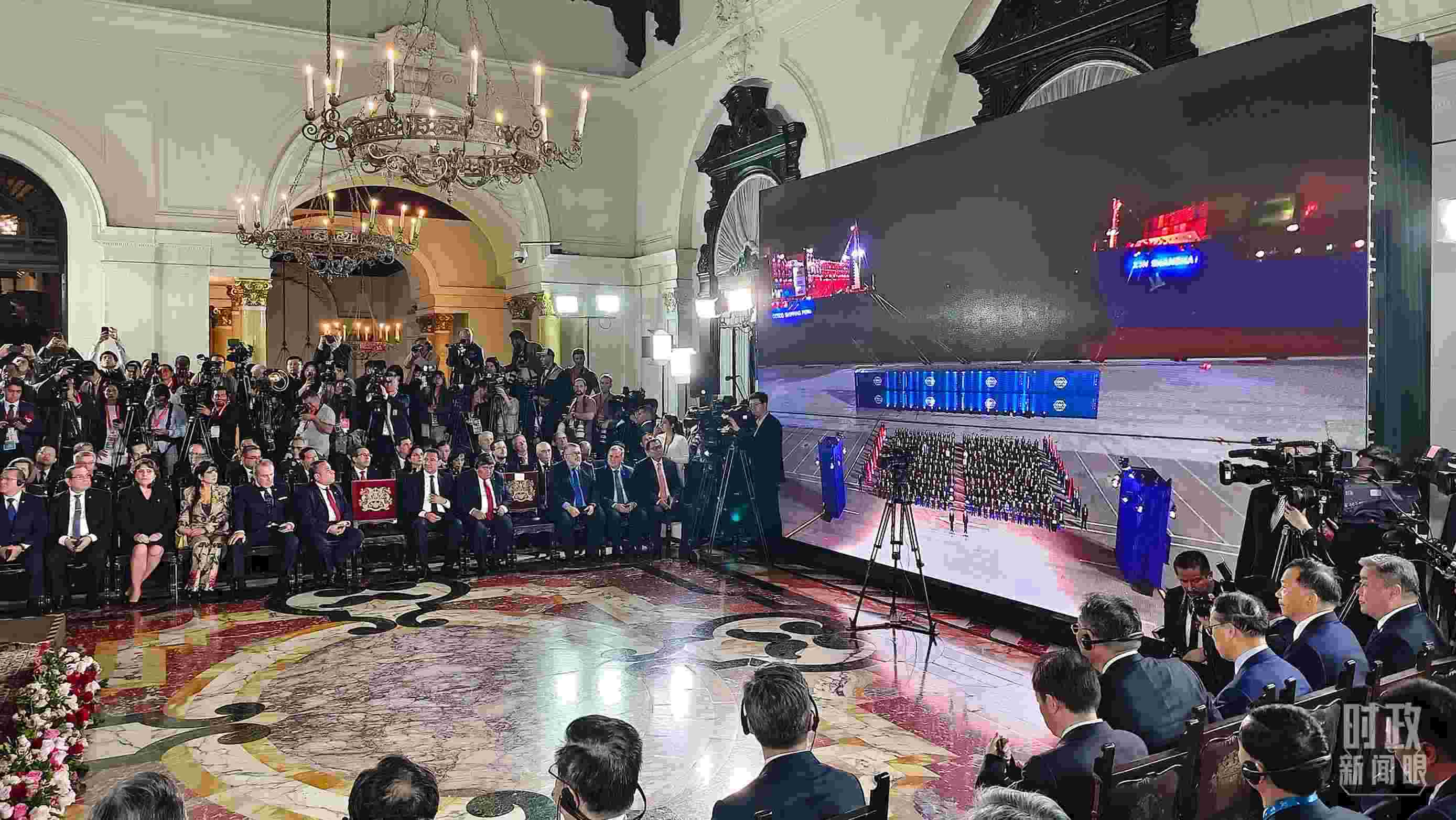 錢凱港開港儀式現(xiàn)場。（總臺央視記者韓銳拍攝）