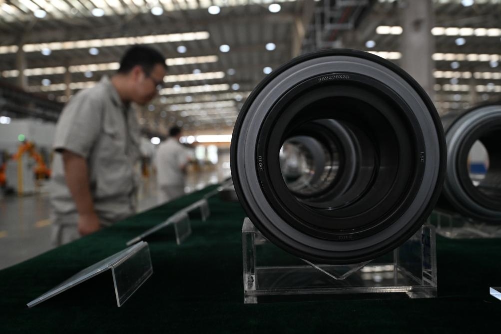 這是洛陽軸承集團(tuán)股份有限公司生產(chǎn)的軸承產(chǎn)品。新華社記者 李嘉南 攝