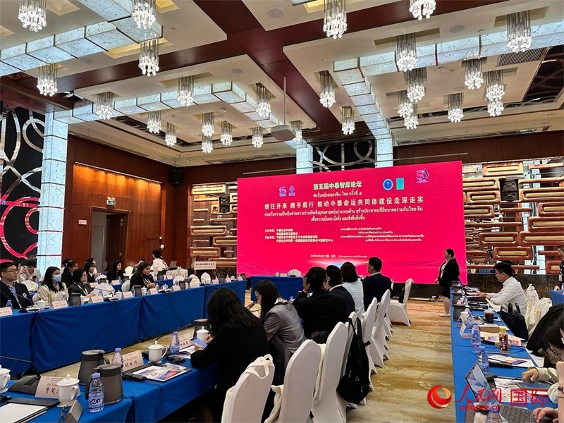 第五屆中泰智庫(kù)論壇現(xiàn)場(chǎng)。人民網(wǎng) 孫書(shū)宇攝