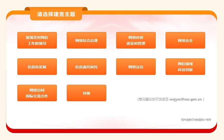 我為“十五五”網(wǎng)信事業(yè)發(fā)展建言獻策